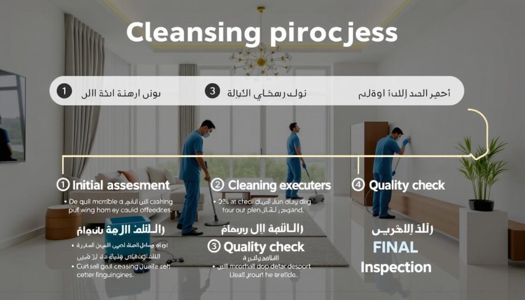 مراحل عملية التنظيف في شركة تنظيف في محايل عسير
